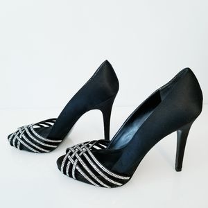 Ralph Lauren Balina Satin Pumps Black 9.5